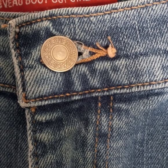 Levis 515 Jeans 16S Womens 38 x 31 Nouveau Boot Cut Stretch Blue Vintage 2004 - Picture 7 of 15